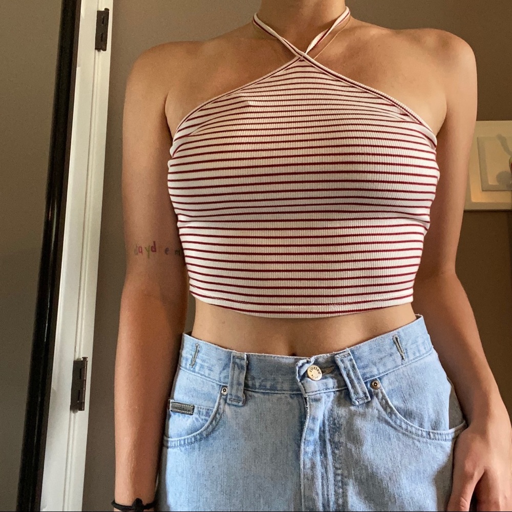 Striped Halter Set - Picture 3 of 6
